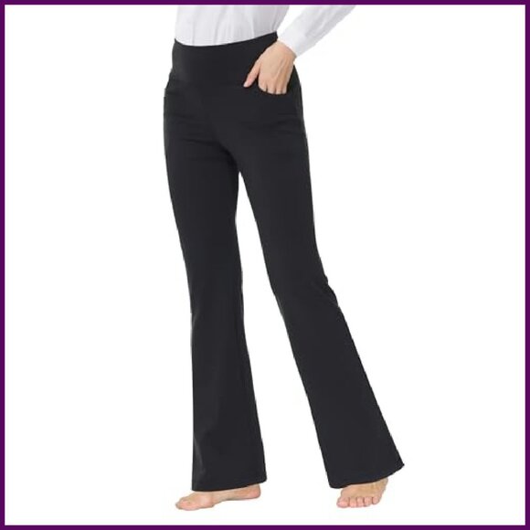 High Waist Bootcut Yoga Pants Flare Leggings Workout Dress Pants - Picture 3 of 7